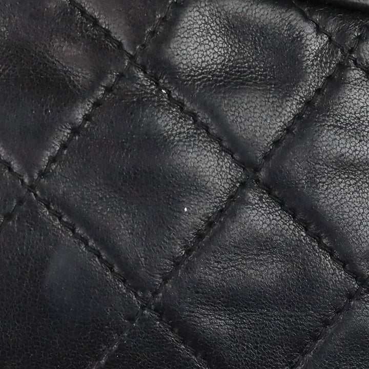 Chanel Black Quilted Leather Camera Bag