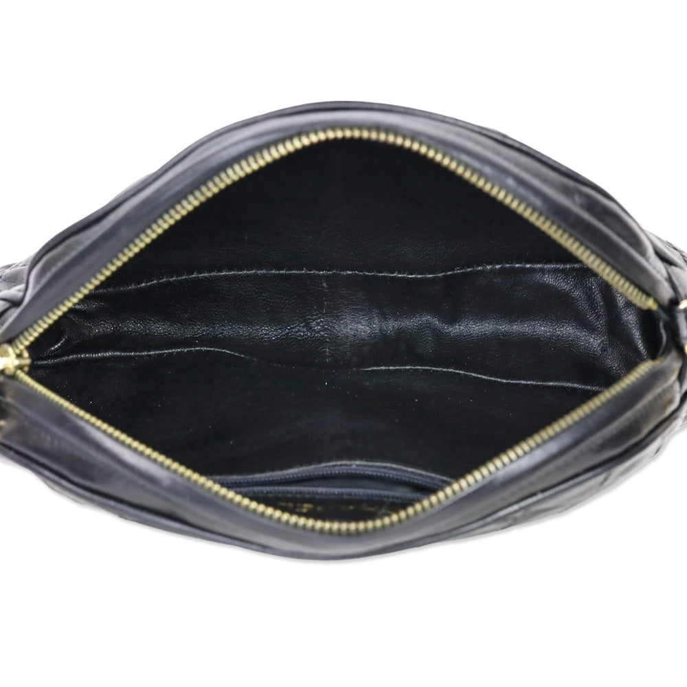 Chanel Black Quilted Leather Camera Bag