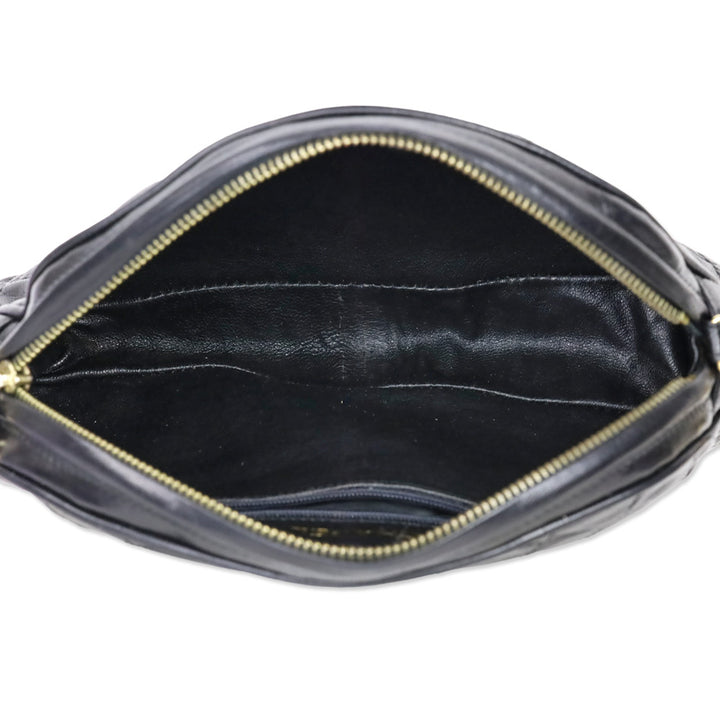 Chanel Black Quilted Leather Camera Bag