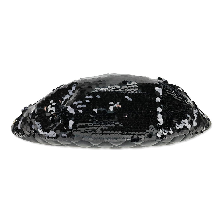 Chanel Black Sequin Belt Bag