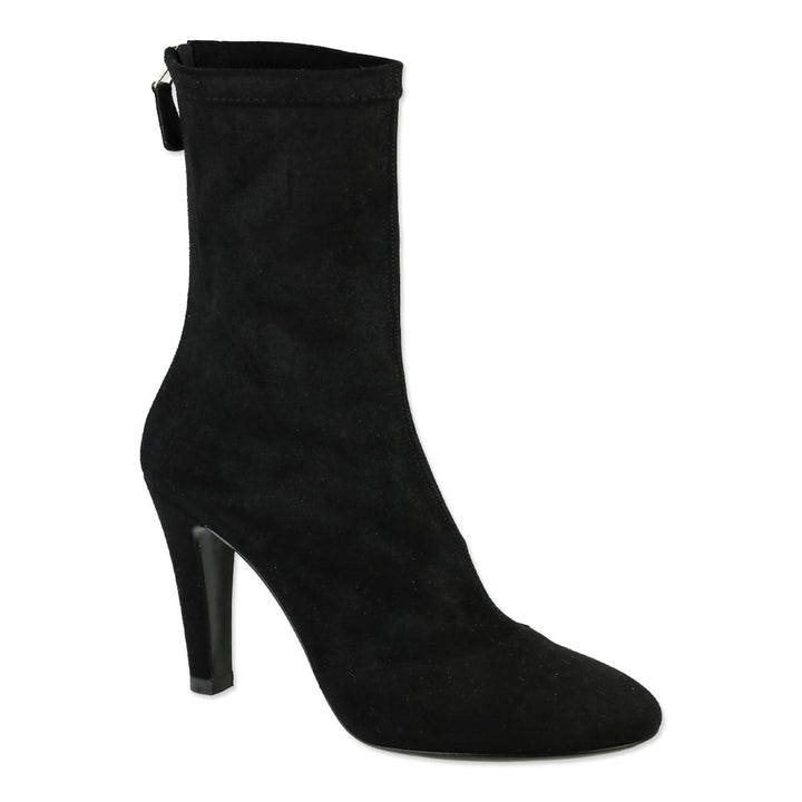Chanel Black Stretch Lambskin Ankle Boots
