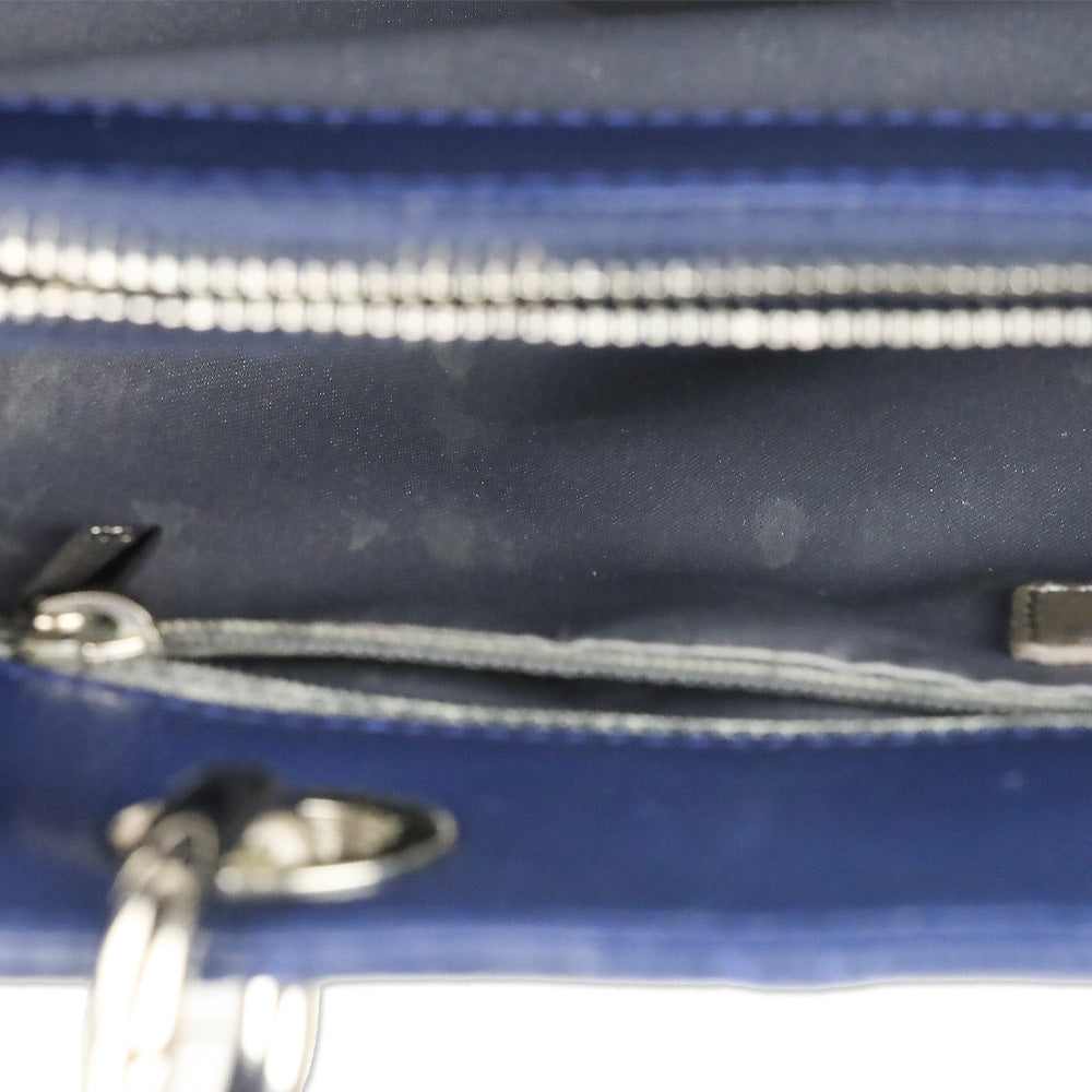 Chanel Blue Caviar Quilted Grand Shopping Tote