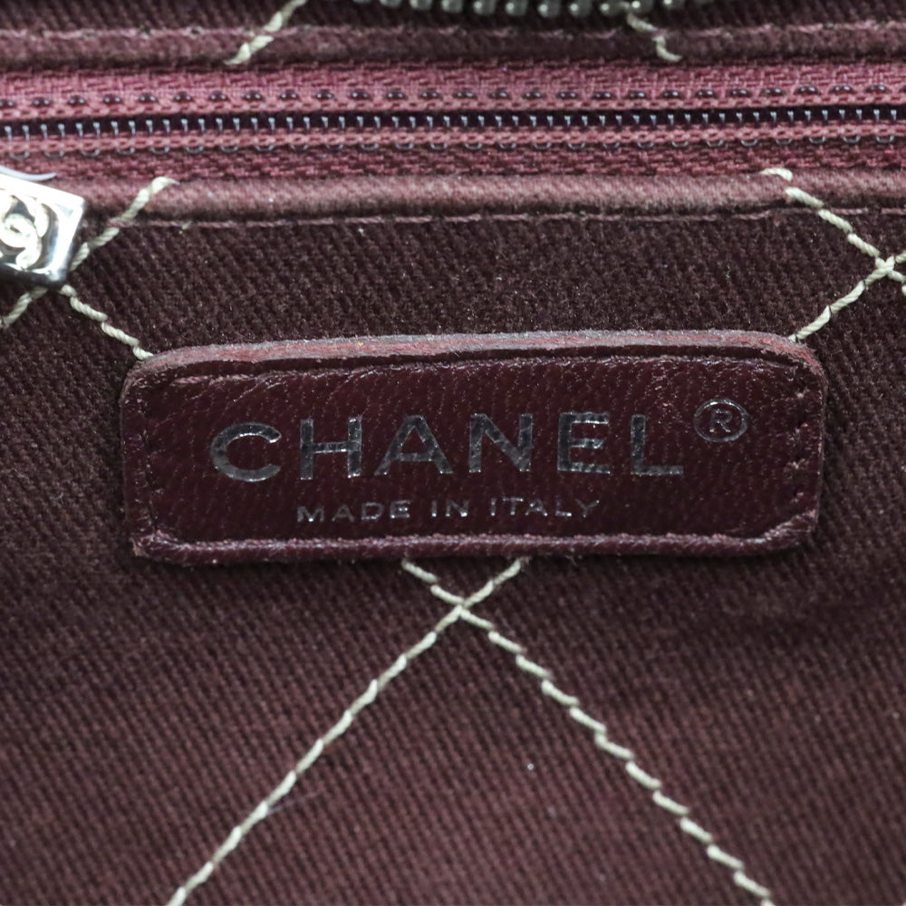 Chanel Cream Quilted Caviar Leather Fever Tote