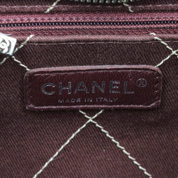 Chanel Cream Quilted Caviar Leather Fever Tote