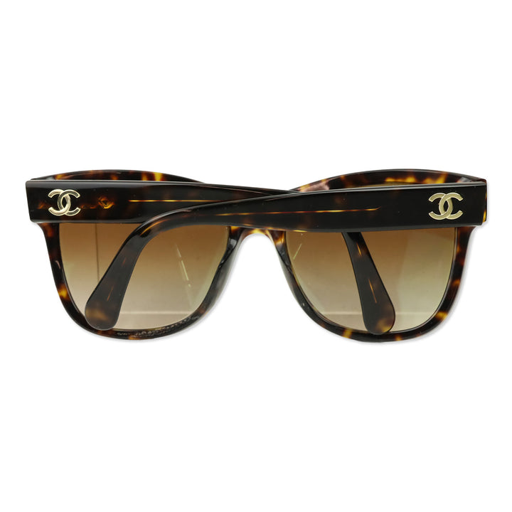 Chanel Dark Tortoise Brown Gradient Lens Square Sunglasses