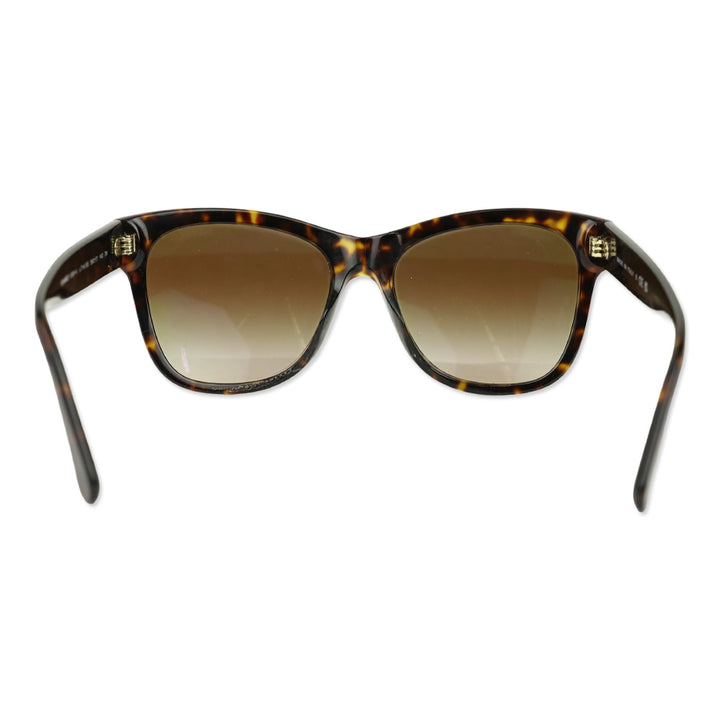 Chanel Dark Tortoise Brown Gradient Lens Square Sunglasses