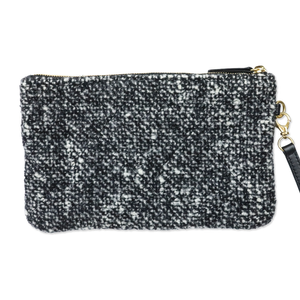 Chanel Grey/Black 22 Tweed Hobo Bag