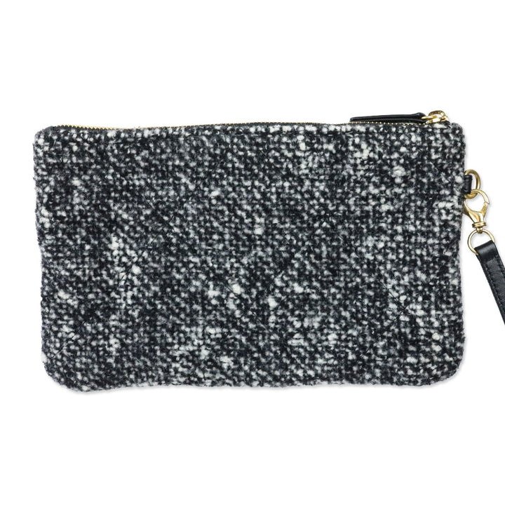 Chanel Grey/Black 22 Tweed Hobo Bag