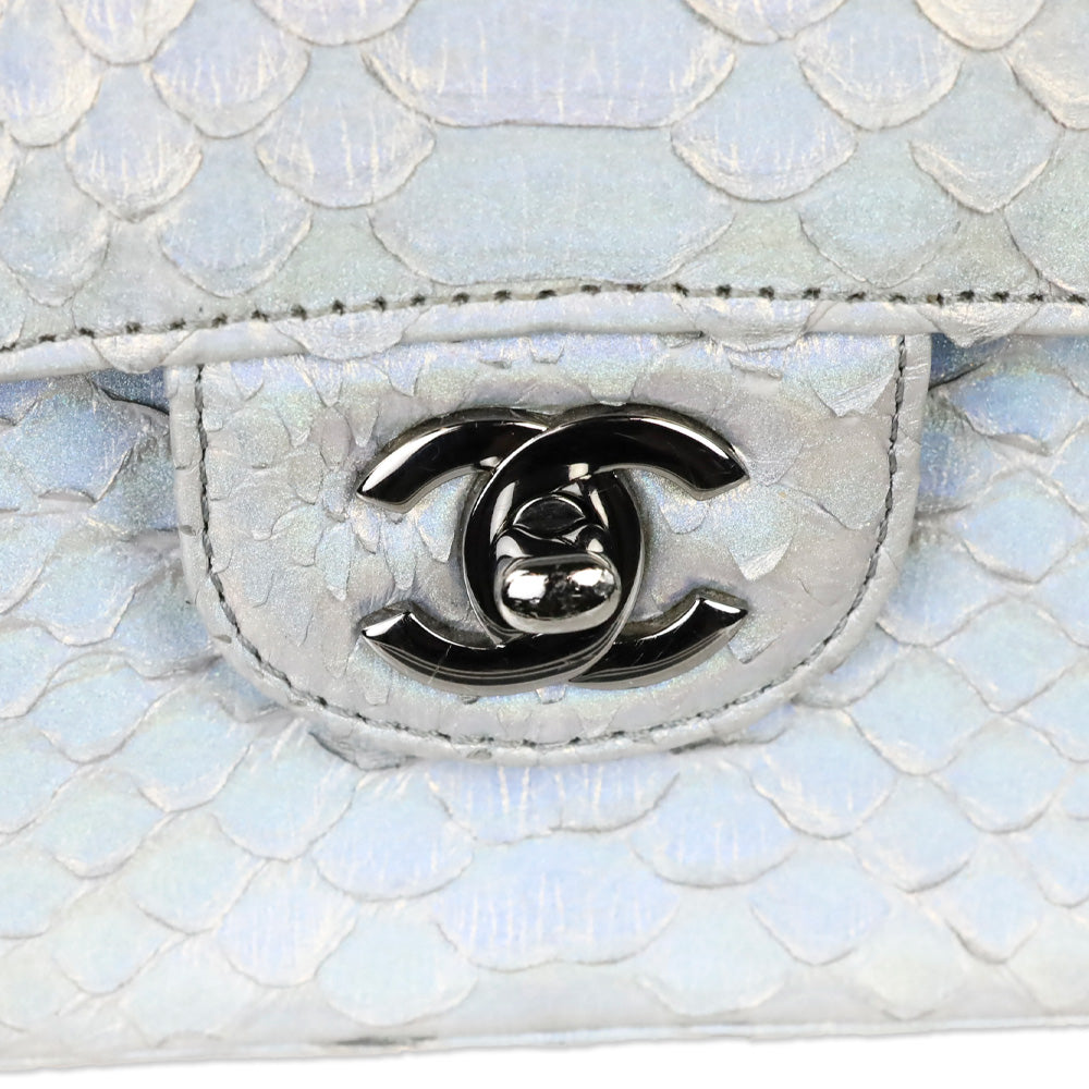 Chanel Iridescent Exotic Python Medium Classic Flap 11.12 Bag