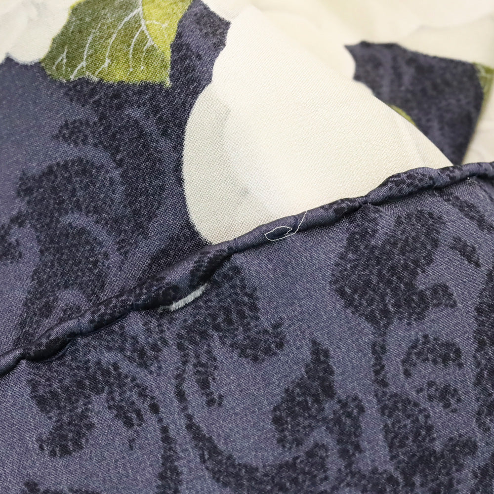 Chanel Navy & Cream Camilla Print Silk Scarf