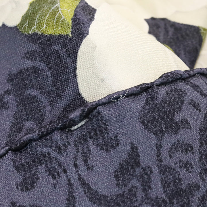 Chanel Navy & Cream Camilla Print Silk Scarf