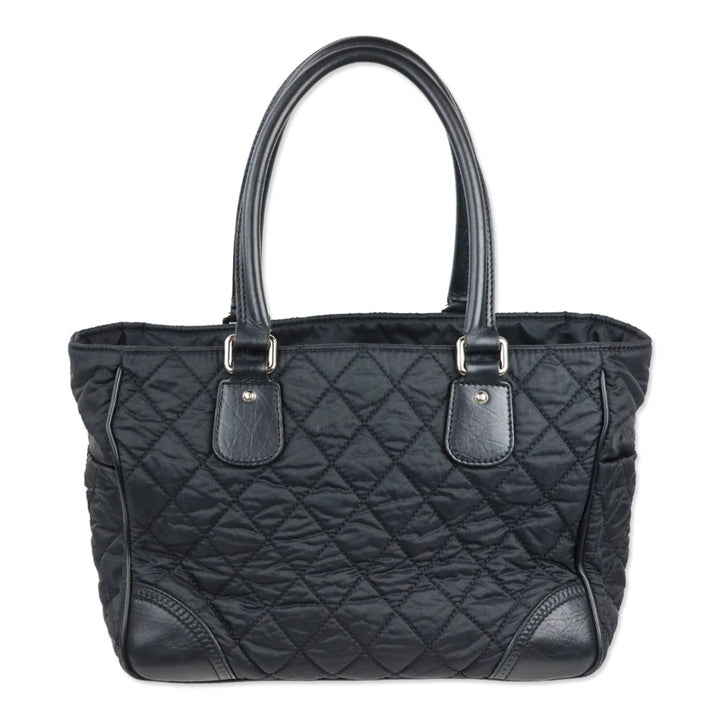 Chanel Paris-New York Black Quilted Nylon Timeless Tote