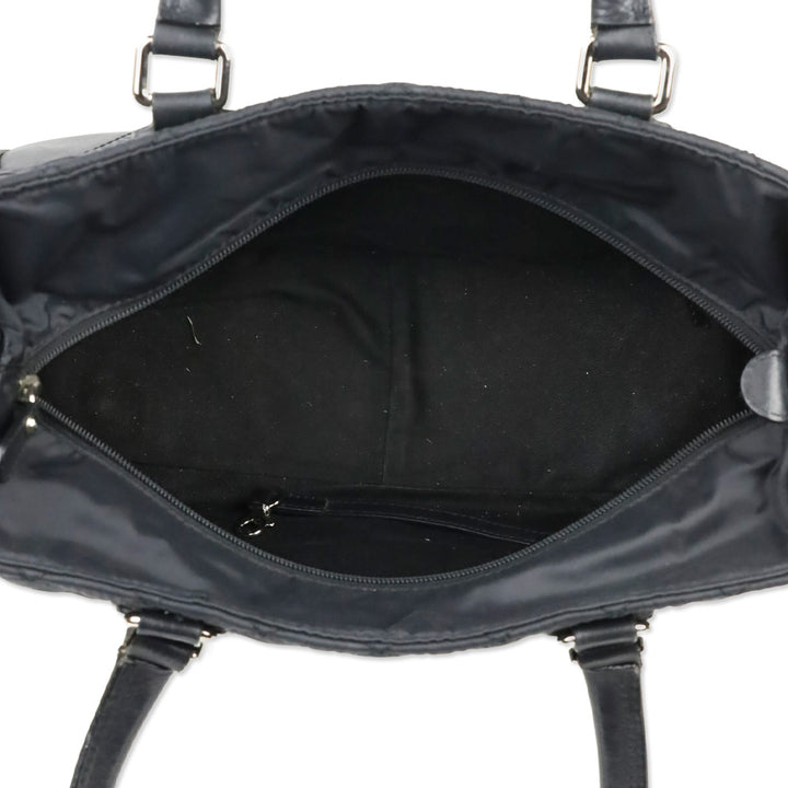 Chanel Paris-New York Black Quilted Nylon Timeless Tote