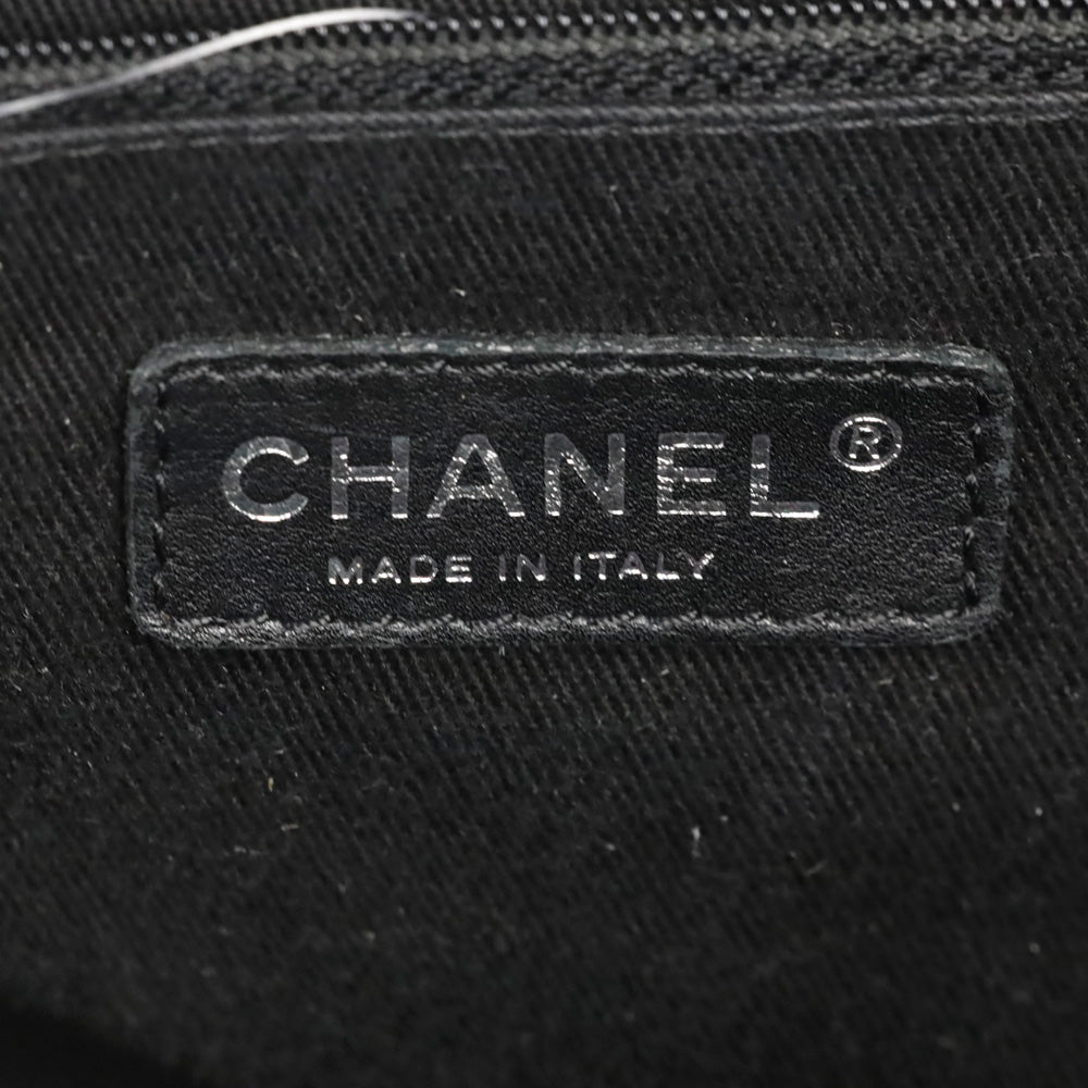 Chanel Paris-New York Black Quilted Nylon Timeless Tote