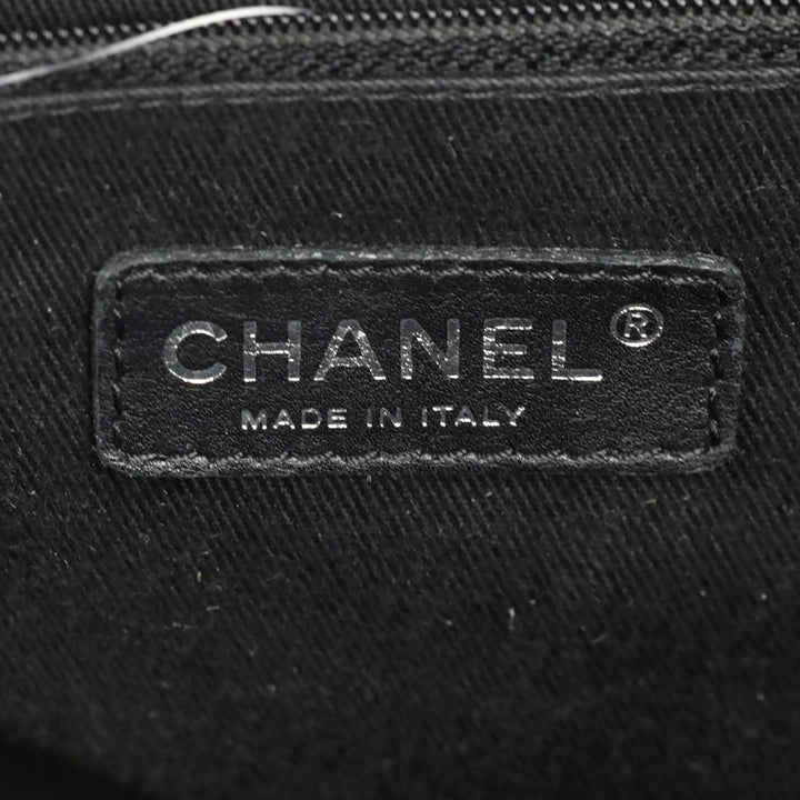 Chanel Paris-New York Black Quilted Nylon Timeless Tote