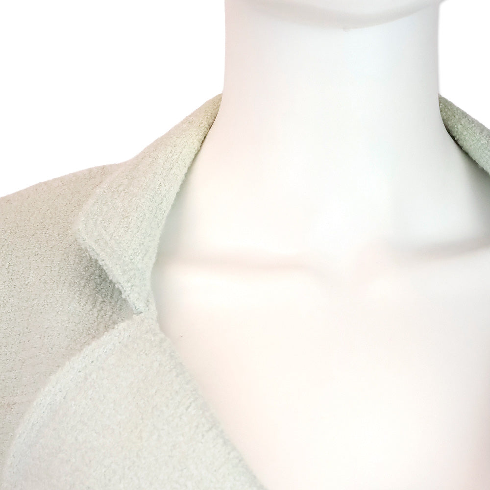 Chanel S/S 97 Light Teal Tweed Double-Breasted Blazer