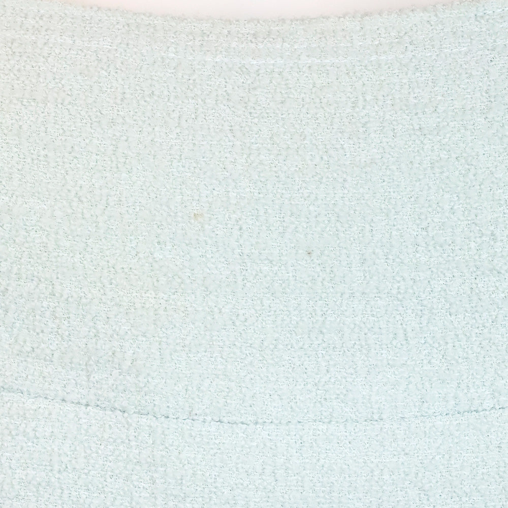 Chanel S/S 97 Light Teal Tweed Sleeveless Mid Dress