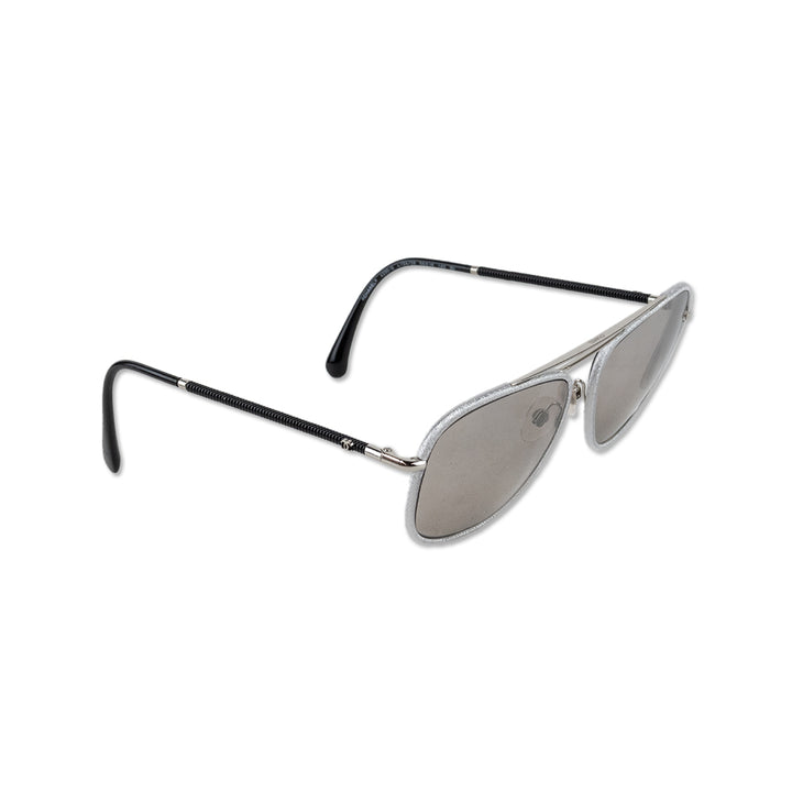 Chanel Silver Aviator Prescription Eyeglasses