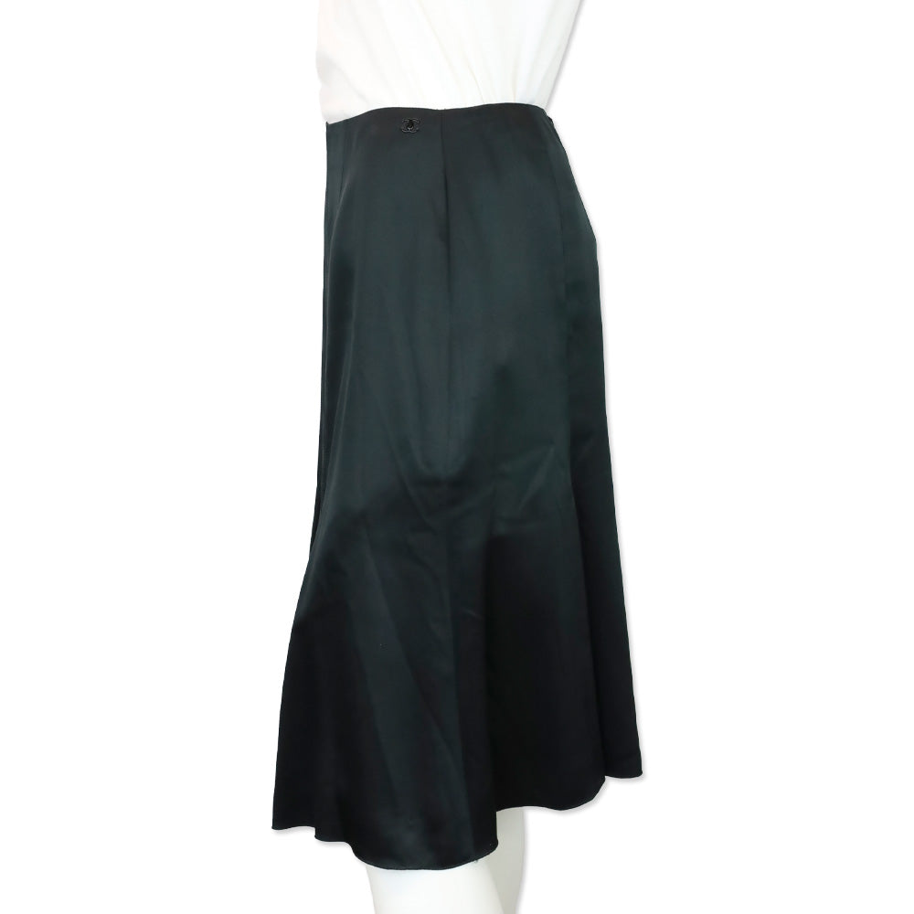 Chanel Spring 2006 Black Silk Skirt