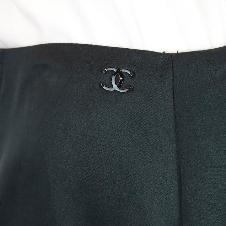 Chanel Spring 2006 Black Silk Skirt