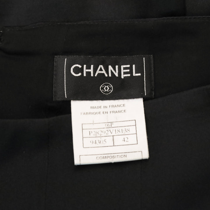 Chanel Spring 2006 Black Silk Skirt