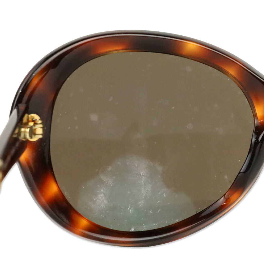 Chanel Tortoise Shell Acetate Oversized Round Sunglasses