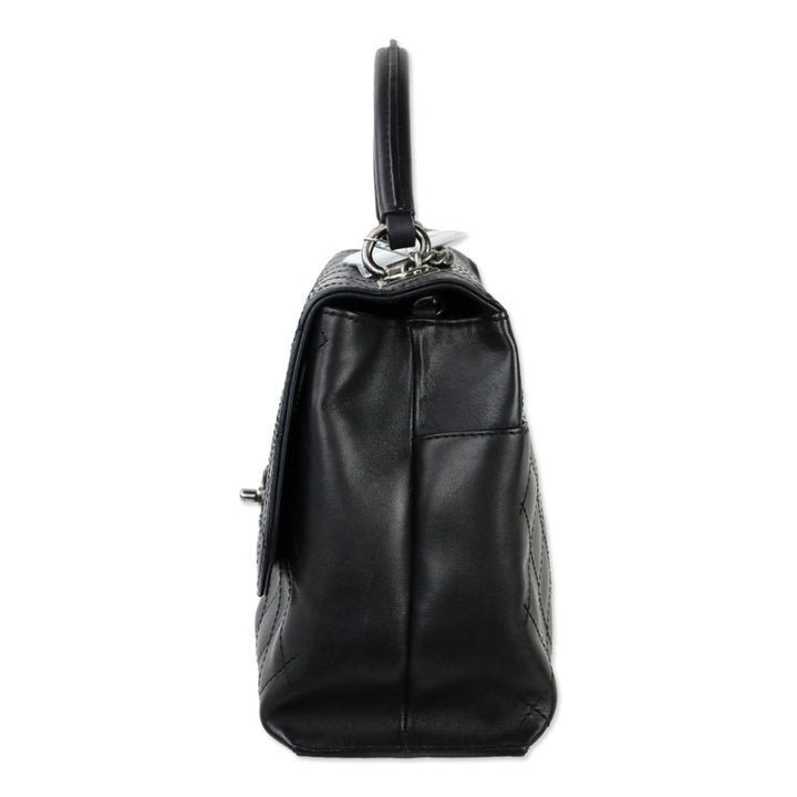 Chanel Urban Luxury Black Quilted Leather Handle Bag