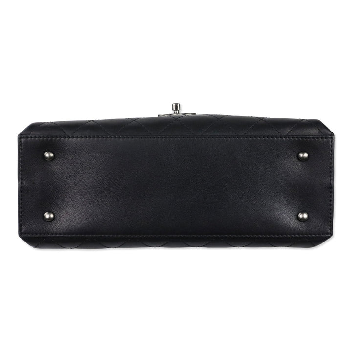 Chanel Urban Luxury Black Quilted Leather Handle Bag