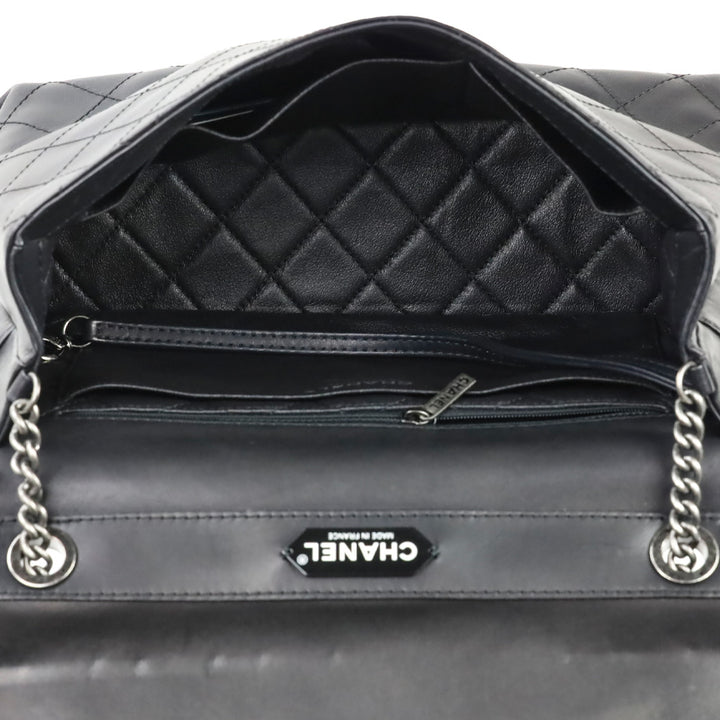 Chanel Urban Luxury Black Quilted Leather Handle Bag
