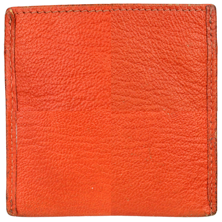 Chanel Vintage Orange Leather Card Holder