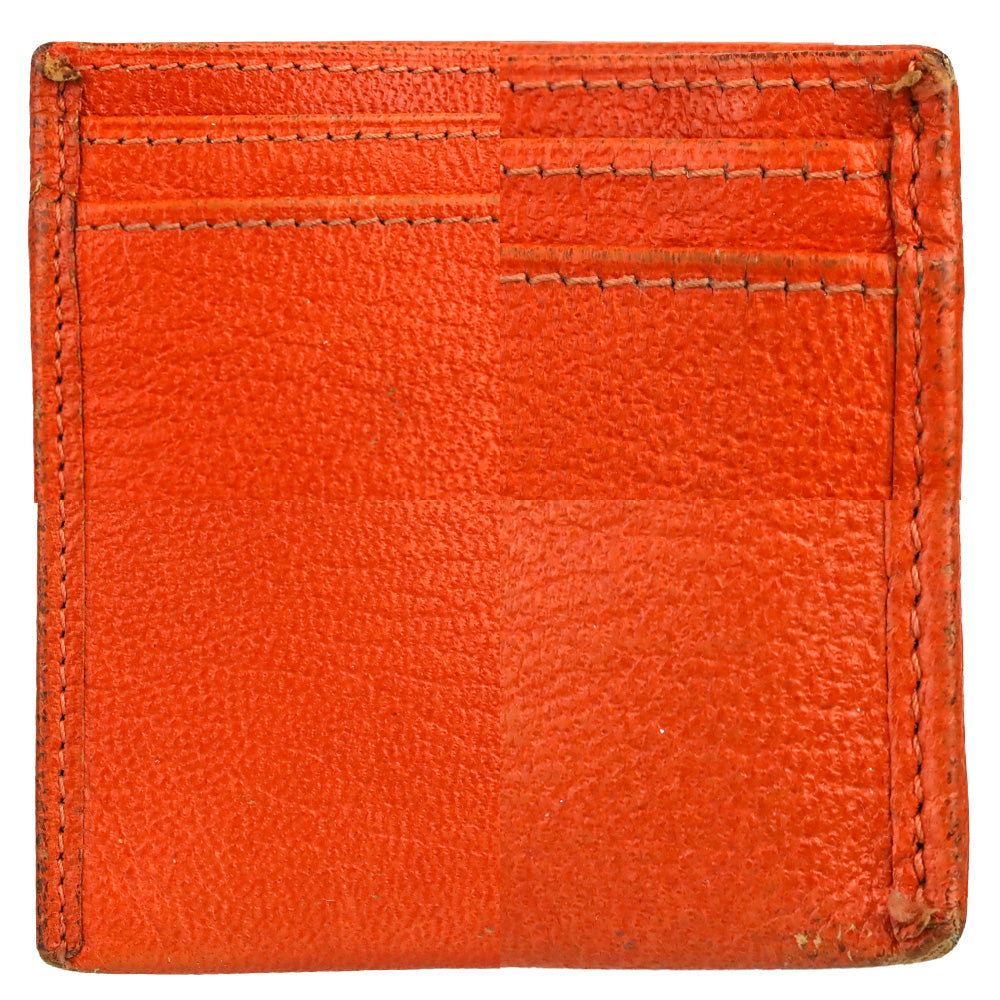 Chanel Vintage Orange Leather Card Holder