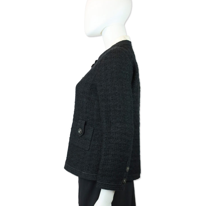 Chanel 2016 Cruise Paris-Seoul Fantasy Black Tweed Blazer