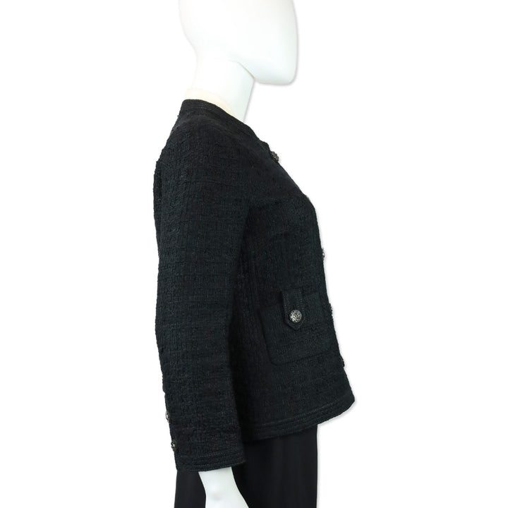 Chanel 2016 Cruise Paris-Seoul Fantasy Black Tweed Blazer
