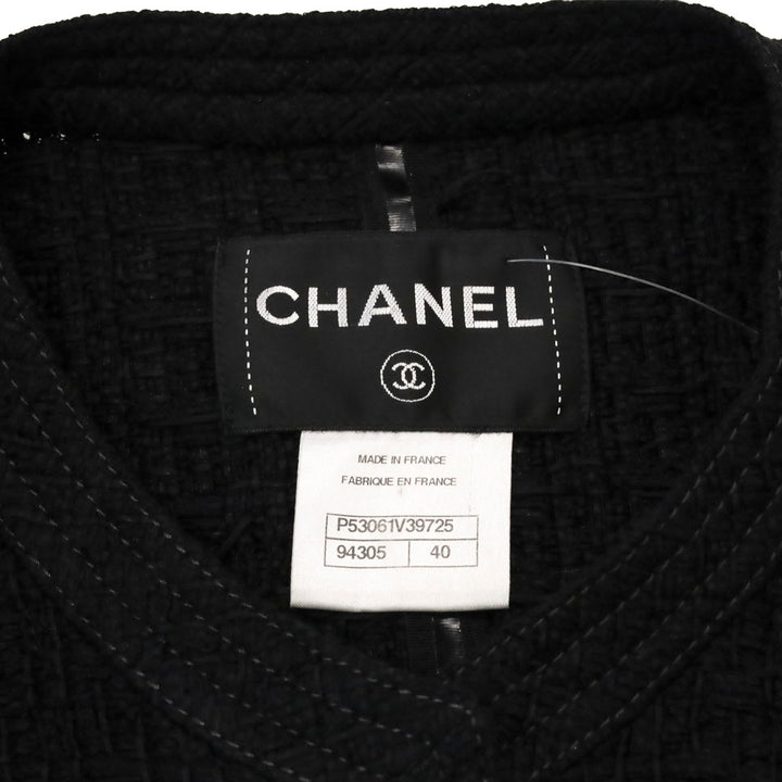 Chanel 2016 Cruise Paris-Seoul Fantasy Black Tweed Blazer