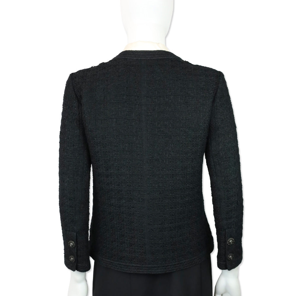 Chanel 2016 Cruise Paris-Seoul Fantasy Black Tweed Blazer