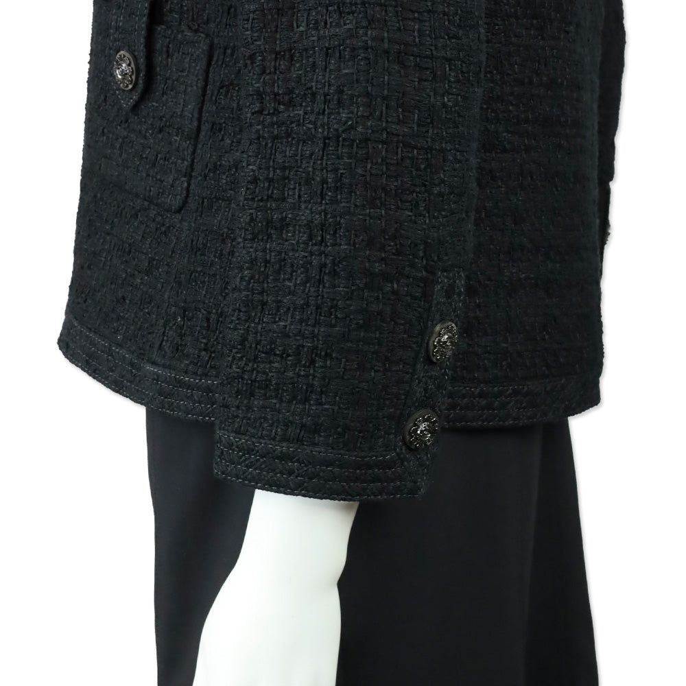 Chanel 2016 Cruise Paris-Seoul Fantasy Black Tweed Blazer