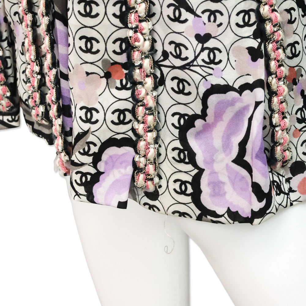 Chanel S/S 2004 CC Logo Tweed Sleeveless Midi Dress