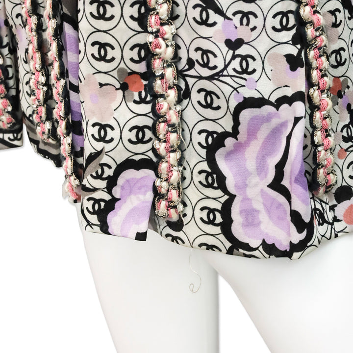 Chanel S/S 2004 CC Logo Tweed Sleeveless Midi Dress