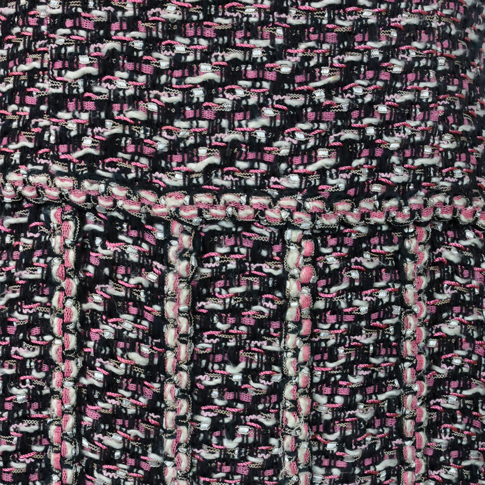 Chanel S/S 2004 CC Logo Tweed Sleeveless Midi Dress