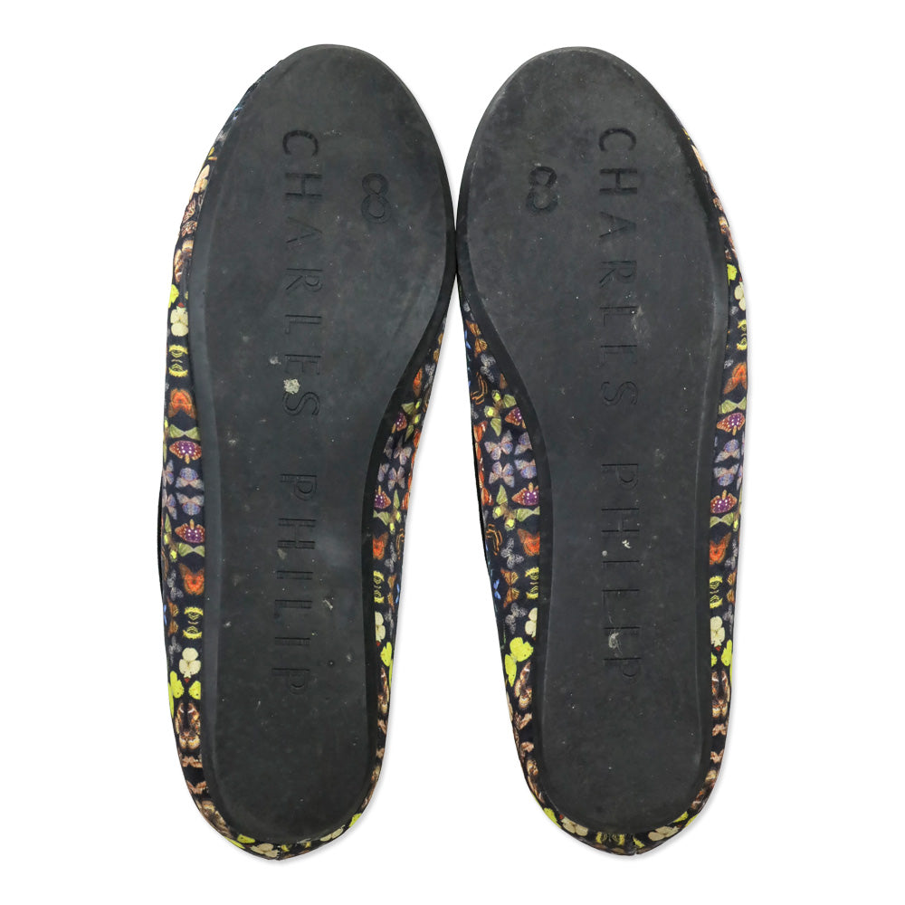 Charles Philip Shanghai Mandala Butterfly Print Flats