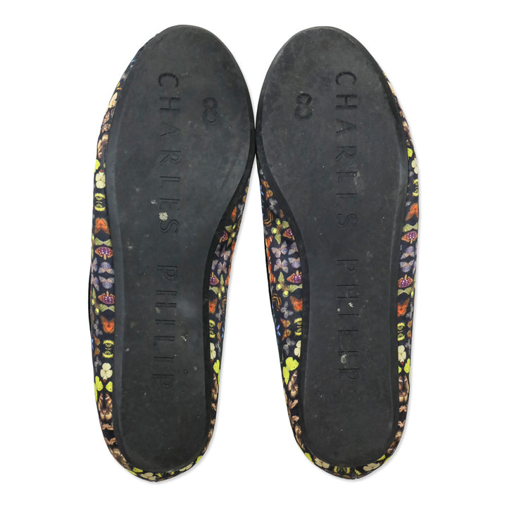 Charles Philip Shanghai Mandala Butterfly Print Flats