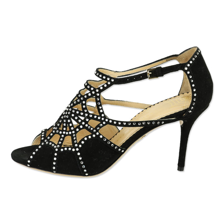 Charlotte Olympia Black Suede Lotte Sandals