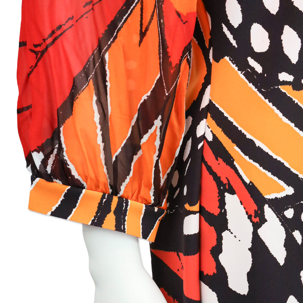 Chiara Boni Elke Tropical Butterfly Print Sheath Dress
