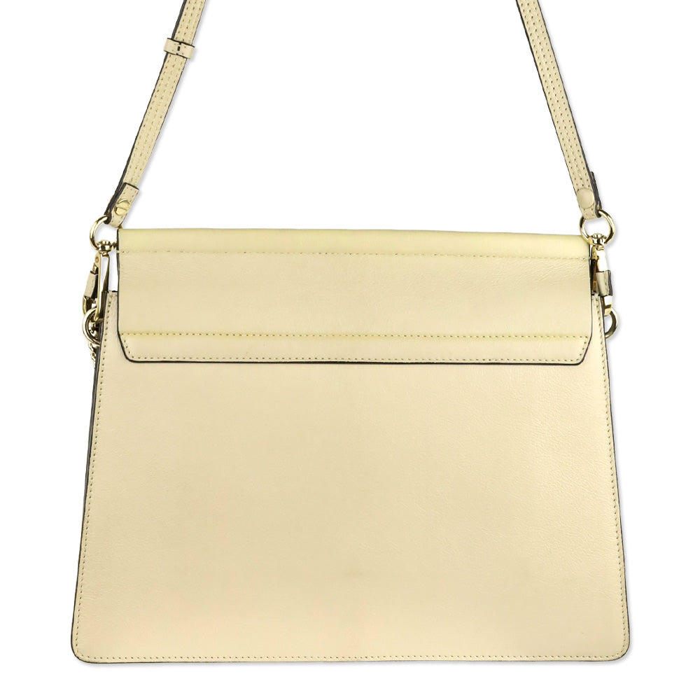 Chloé Beige Leather Faye Medium Shoulder Bag