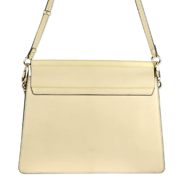 Chloé Beige Leather Faye Medium Shoulder Bag