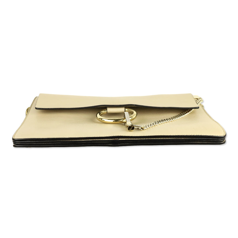 Chloé Beige Leather Faye Medium Shoulder Bag