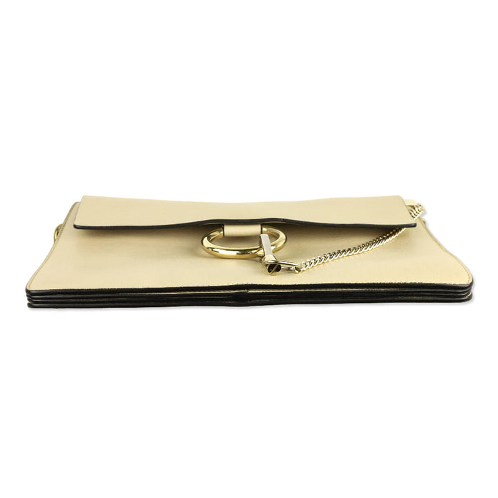 Chloé Beige Leather Faye Medium Shoulder Bag