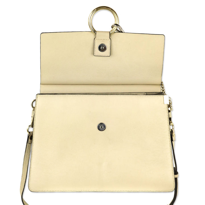 Chloé Beige Leather Faye Medium Shoulder Bag