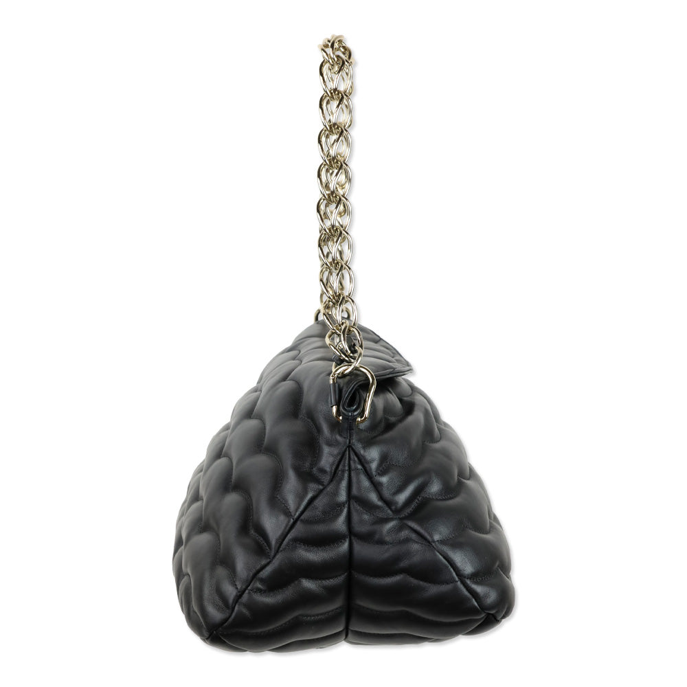 Chloé Black Large Juana Quilted Leather Shoulder Bag