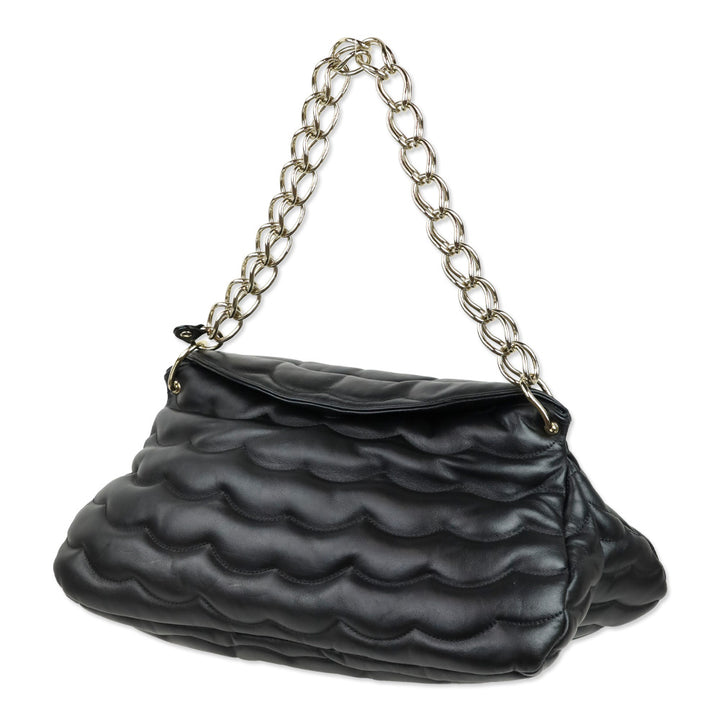 Chloé Black Large Juana Quilted Leather Shoulder Bag